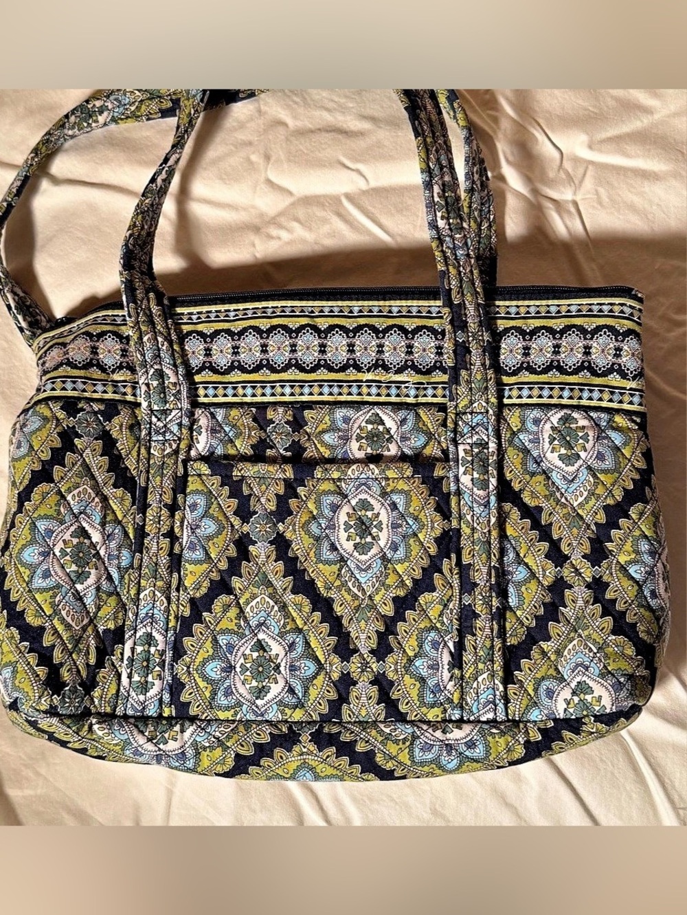 Vera Bradley Java Blue All In One Crossbody, Wallet, Wristlet
